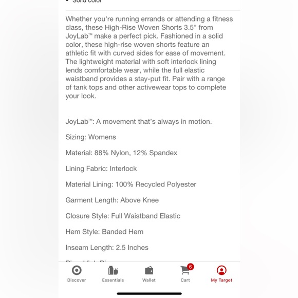 Joy lab high rise shorts - Picture 4 of 7